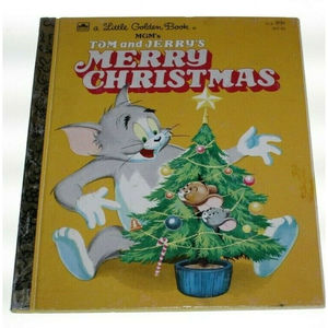 A Little Golden Book MGM's Tom and Jerry's Merry Christmas 1954 Very Good Cond